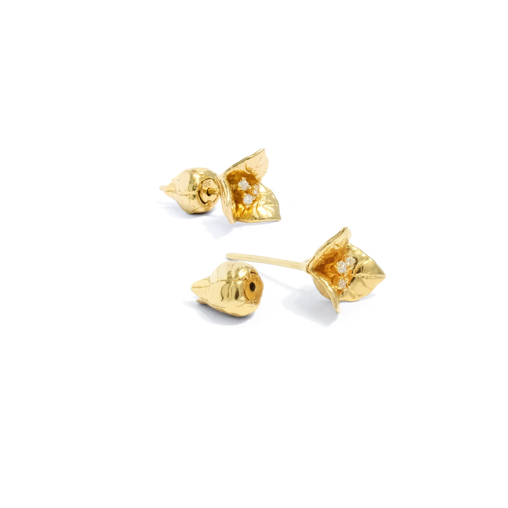 Anting Stud Mini Perak 925 Koleksi Bougenville
