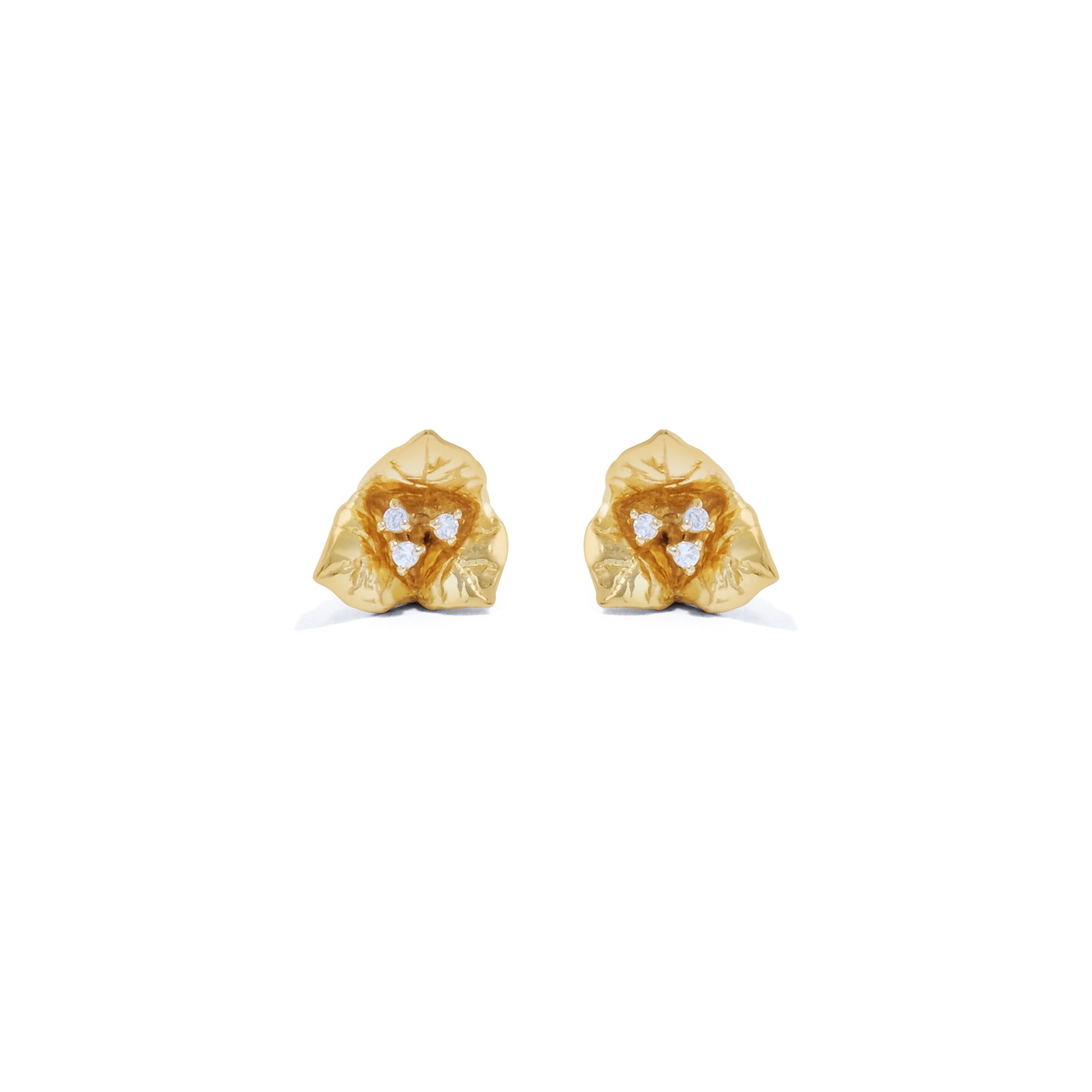 Anting Stud Mini Perak Bougenville Sterling Silver