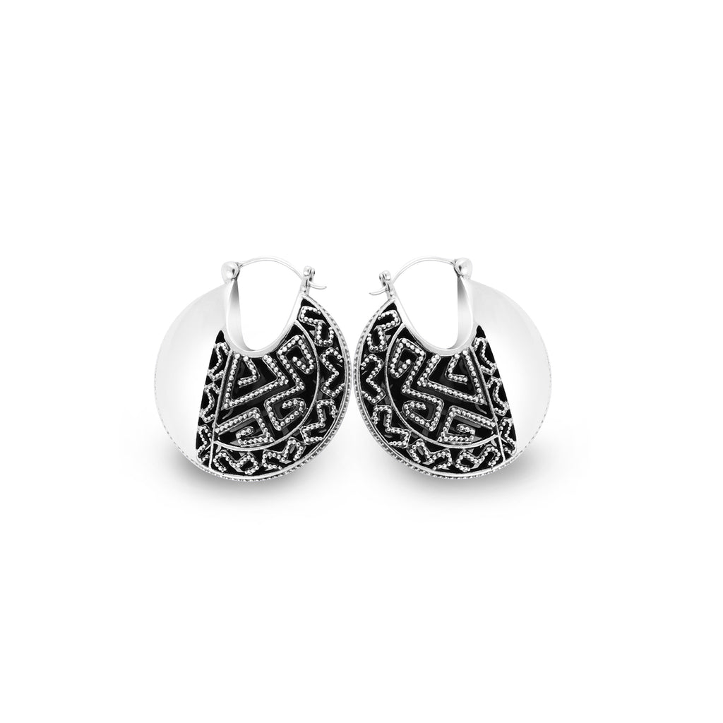 Anting Hoop Perak 925 Koleksi Songket Bali
