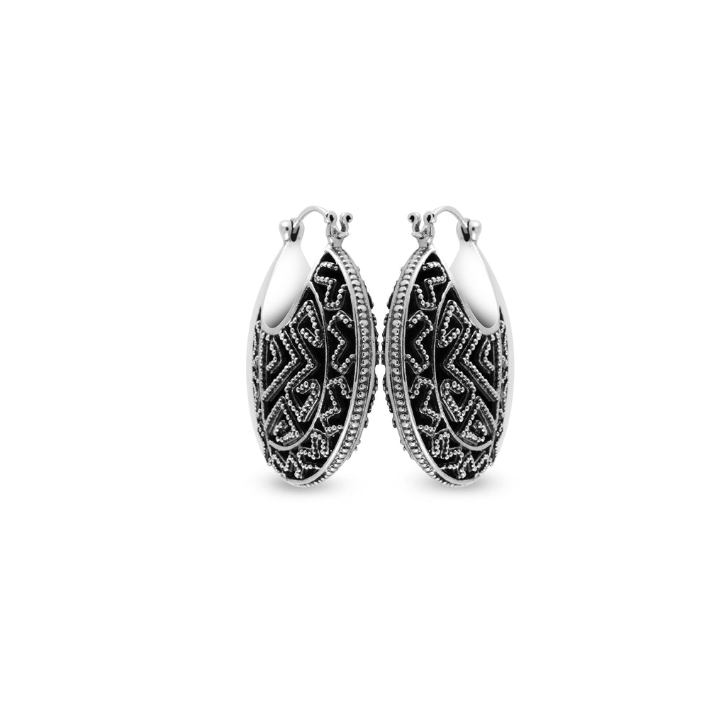 Anting Hoop Perak 925 Koleksi Songket Bali