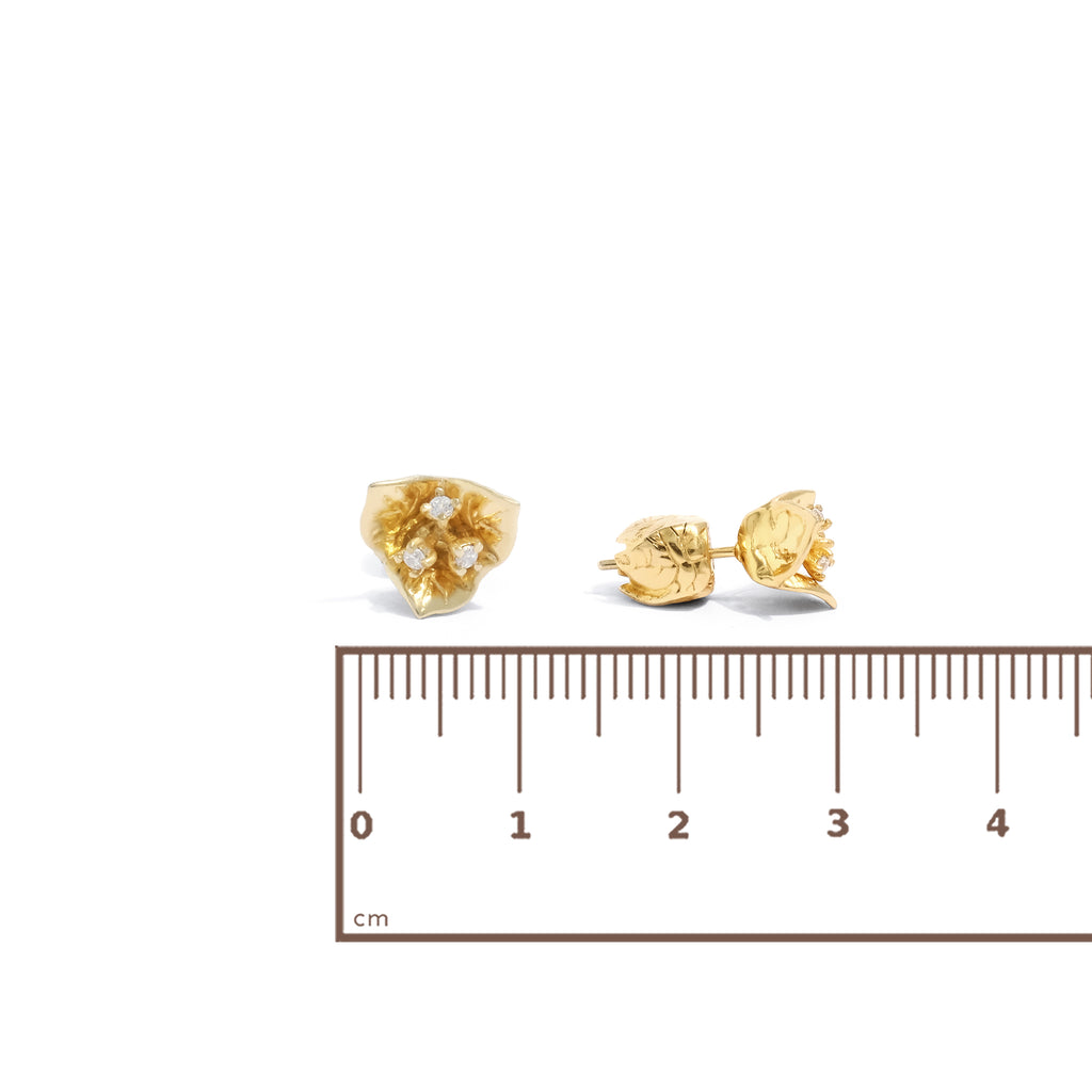 Bougainvillea Collection Sterling Silver 925 Small Subeng Earrings
