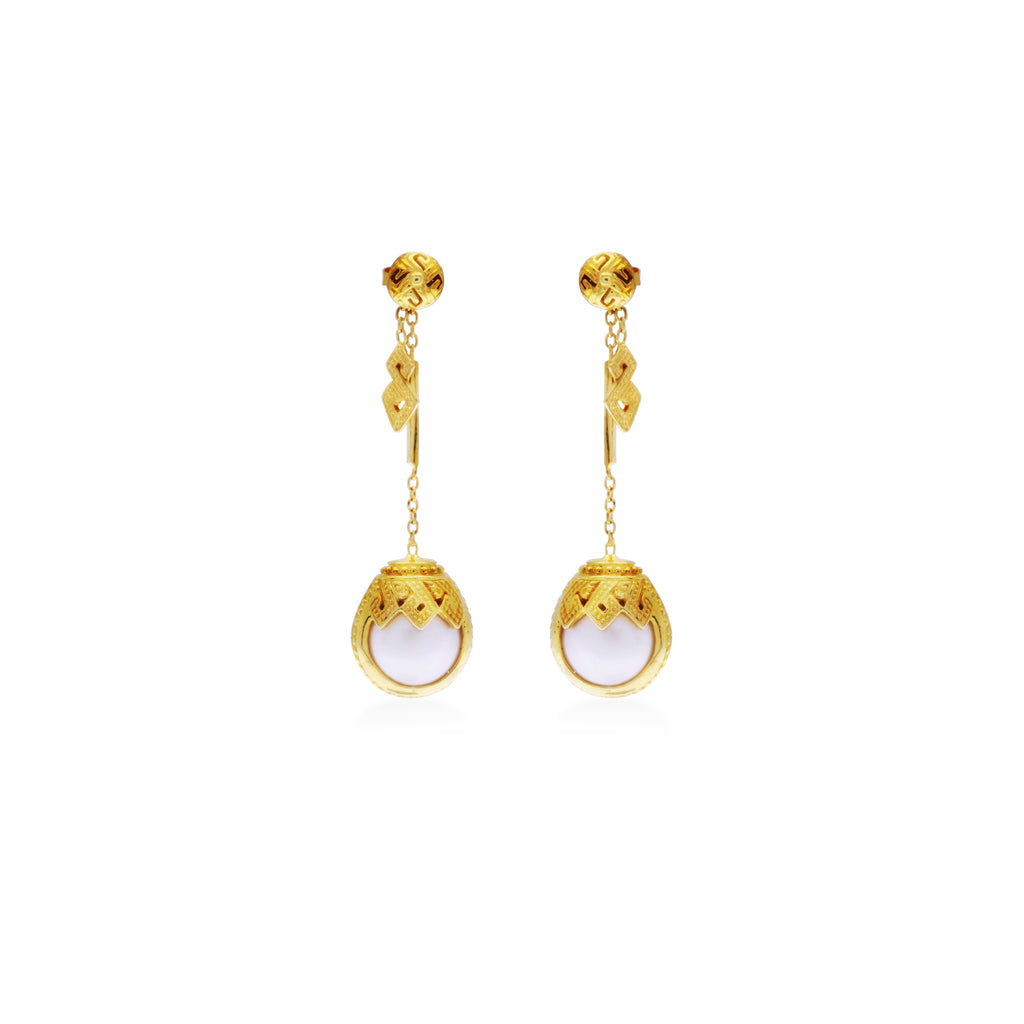 Anting Drop Perak 925 Koleksi Mutiara Mandalika