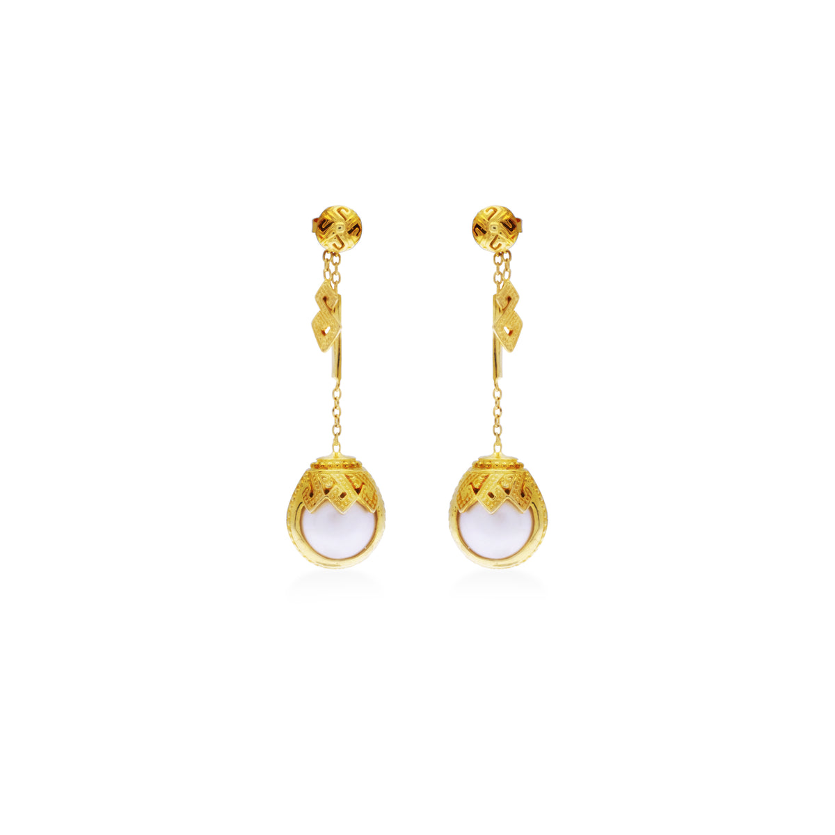 Anting Drop Perak 925 Koleksi Mutiara Mandalika