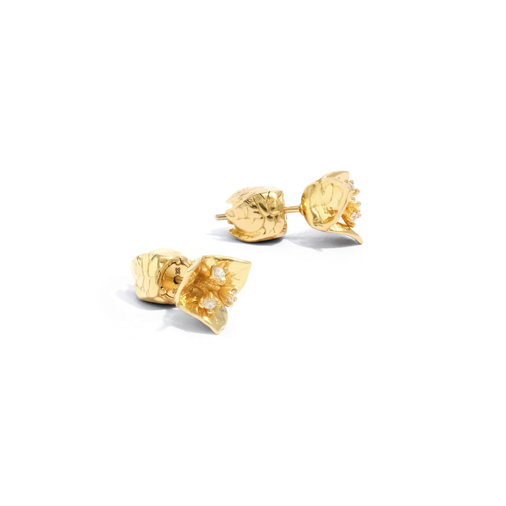 Bougainvillea Collection Sterling Silver 925 Small Subeng Earrings