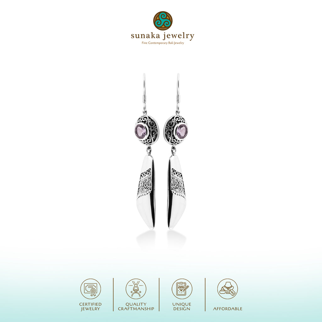 Indonesian Batik Collection Drop Earrings