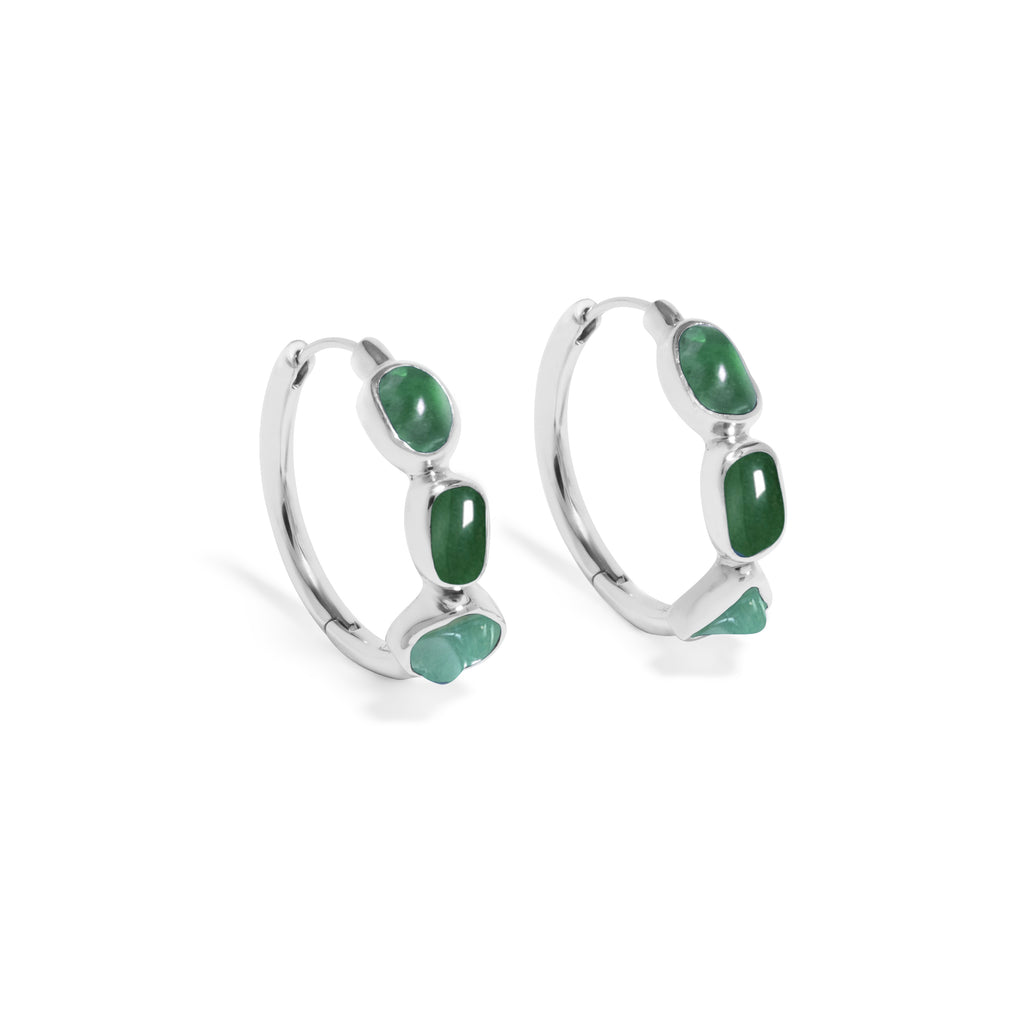 Anting Hoop Koleksi Pristine Chakra Perak 925