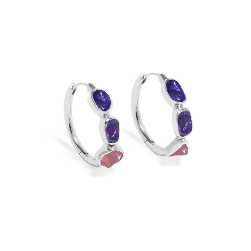 Anting Hoop Koleksi Pristine Chakra Perak 925