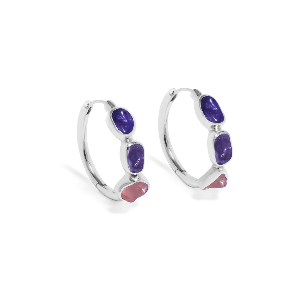 Anting Hoop Koleksi Pristine Chakra Perak 925