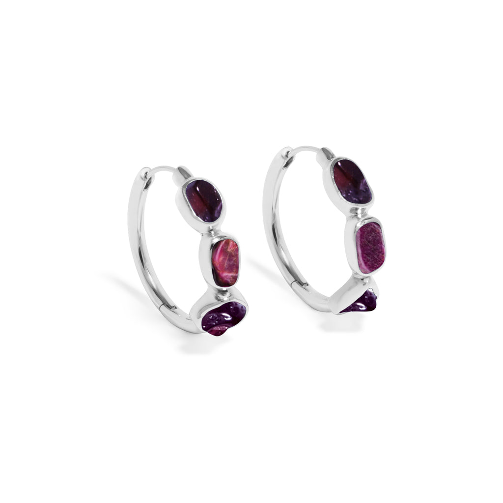 Anting Hoop Koleksi Pristine Chakra Perak 925