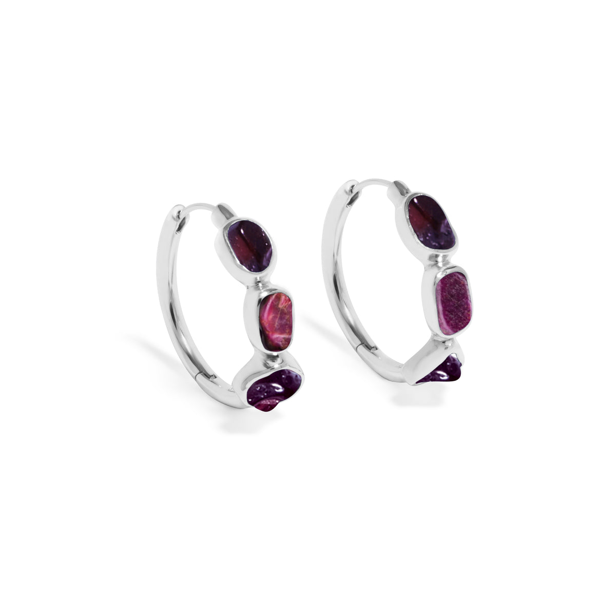 Anting Hoop Koleksi Pristine Chakra Perak 925