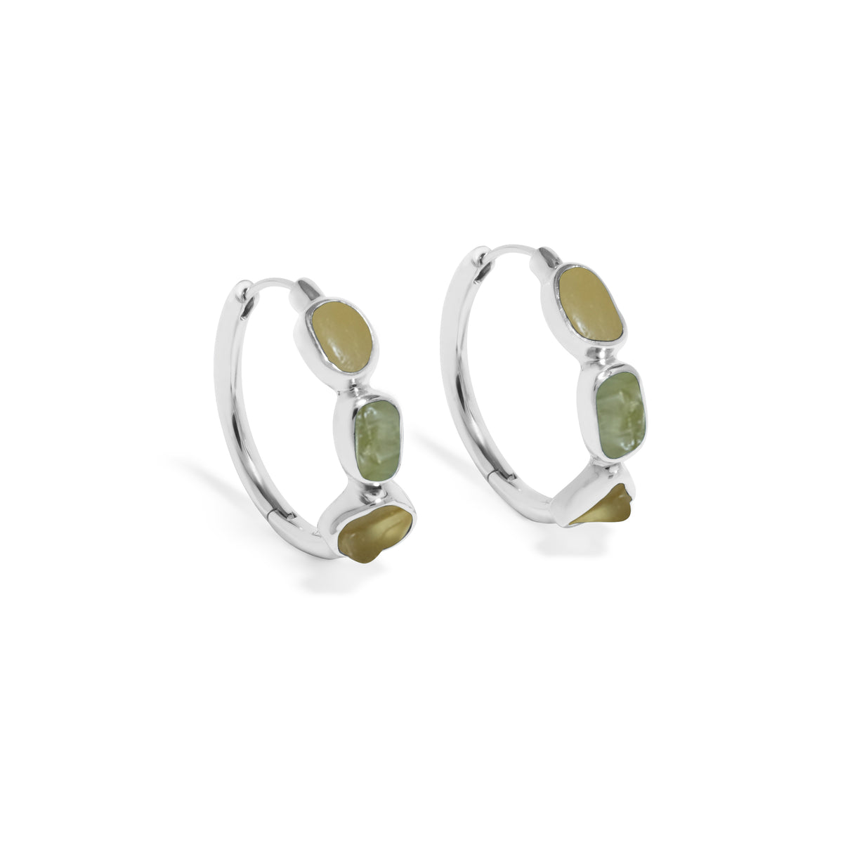 Anting Hoop Koleksi Pristine Chakra Perak 925