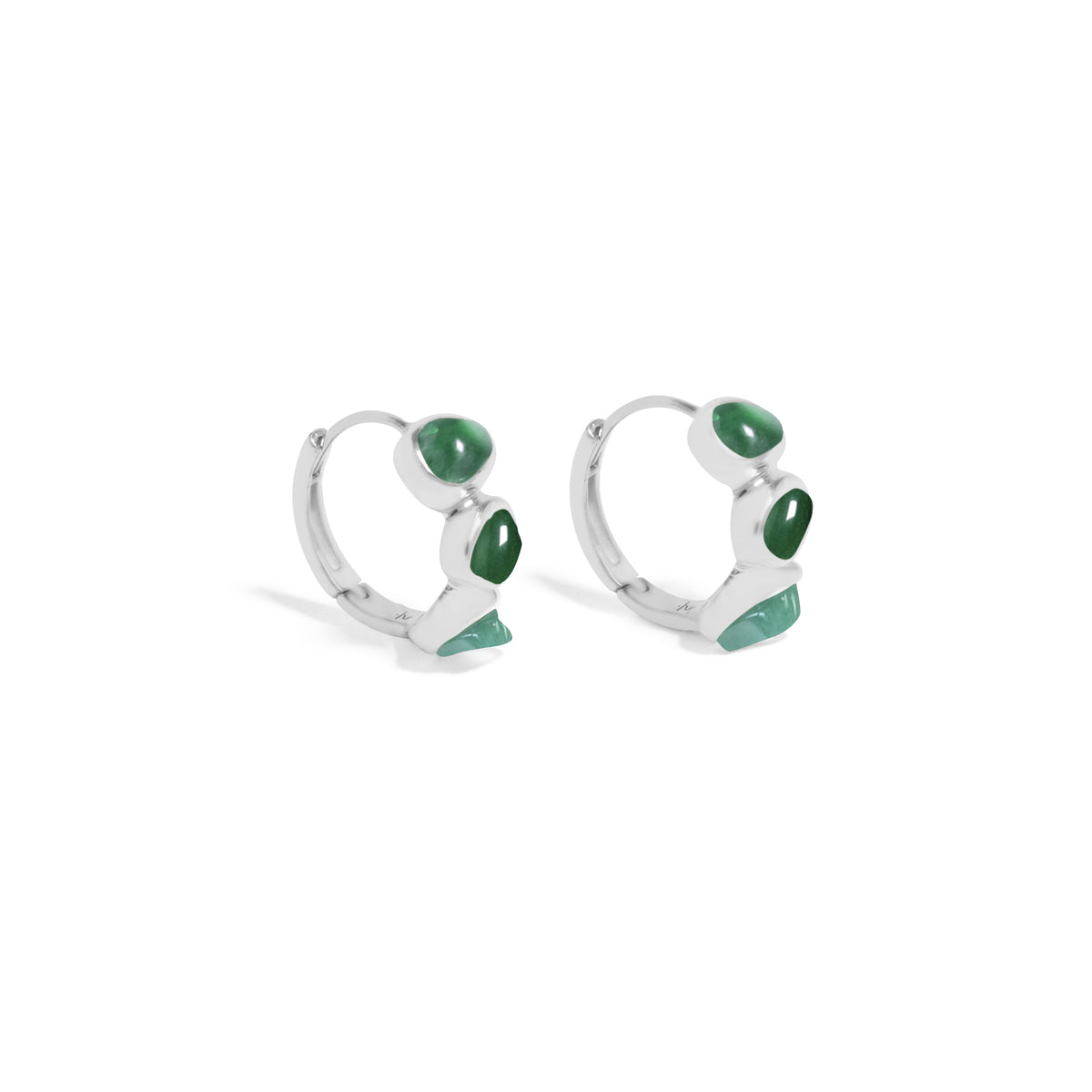 Pristine Chakra 925 Silver Hugie Earrings Collection
