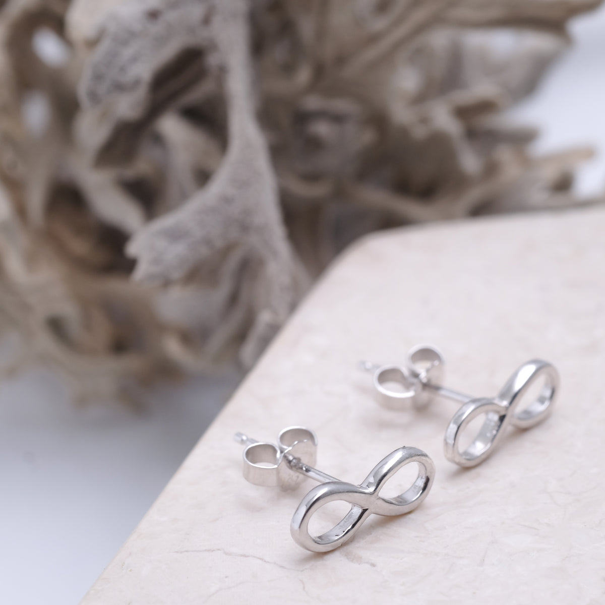 Anting Stud Koleksi Infinity Sterling Silver 925
