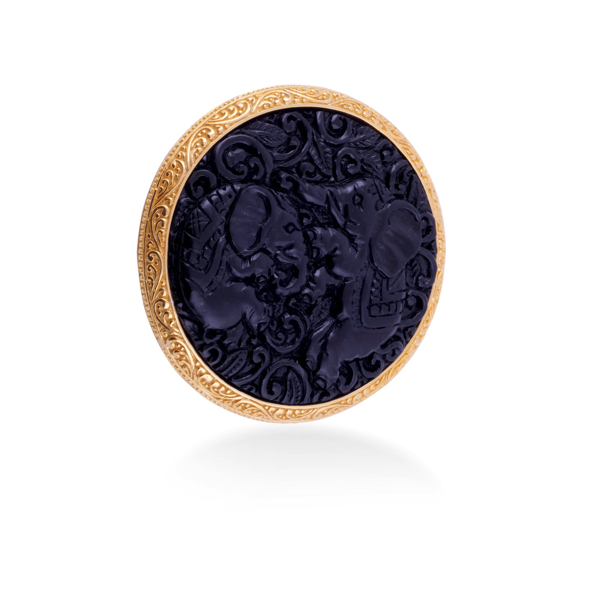 Bros Perak Koleksi Gajah Sterling Silver 925 Gold Plated