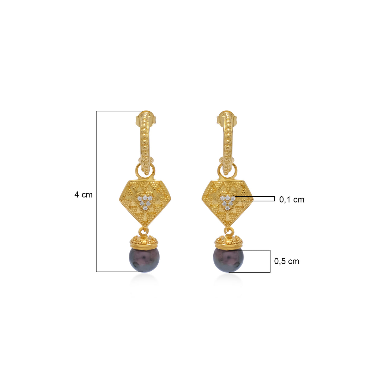 Anting Hoop Perak 925 Koleksi Sri Kencana