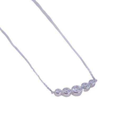 Kalung Perak 925 Koleksi Allure permata White Zircon
