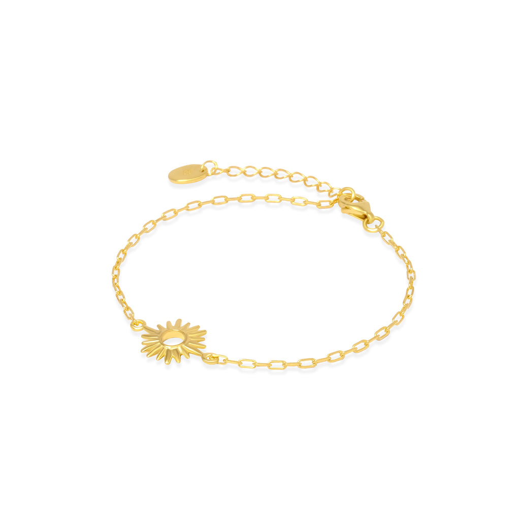 Sunburn Collection Gold Plated 925 Sterling Silver Bracelet