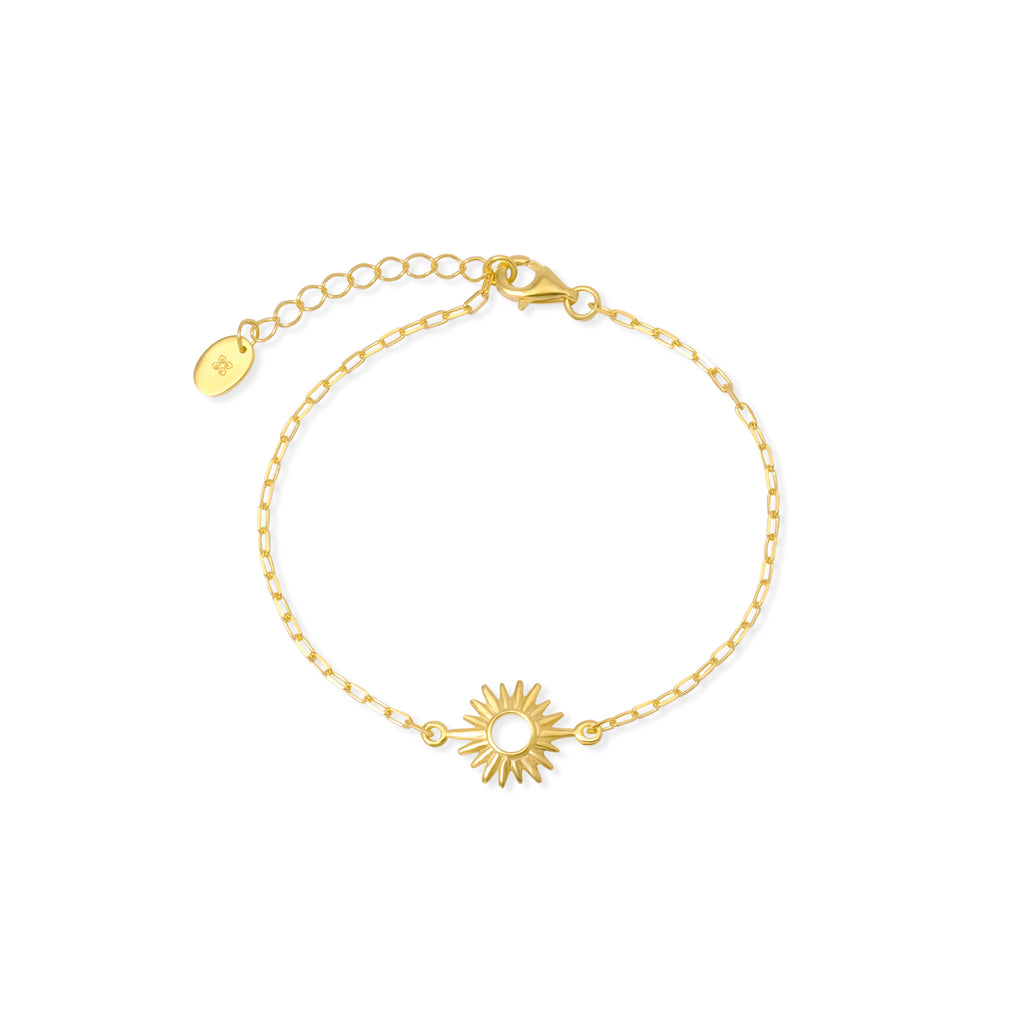 Sunburn Collection Gold Plated 925 Sterling Silver Bracelet