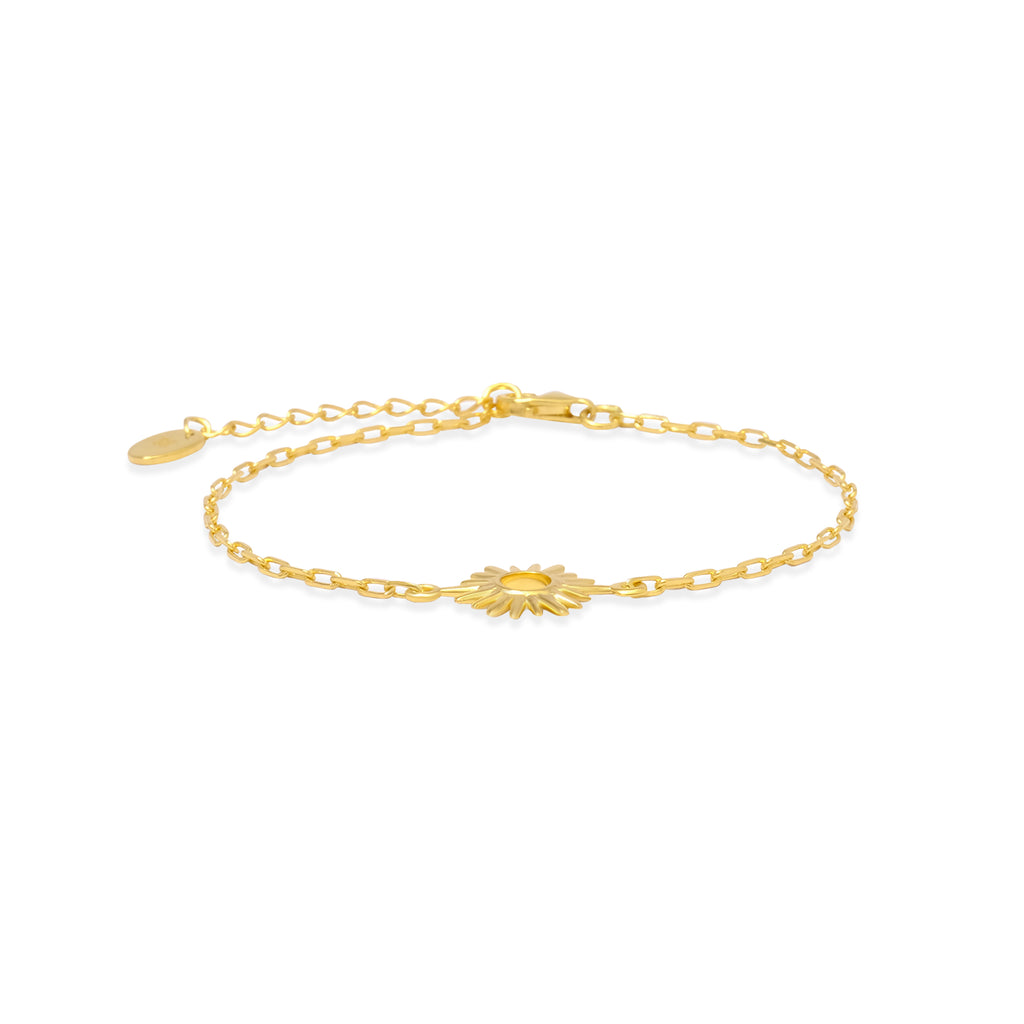 Sunburn Collection Gold Plated 925 Sterling Silver Bracelet