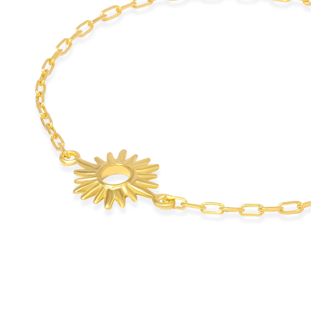 Sunburn Collection Gold Plated 925 Sterling Silver Bracelet