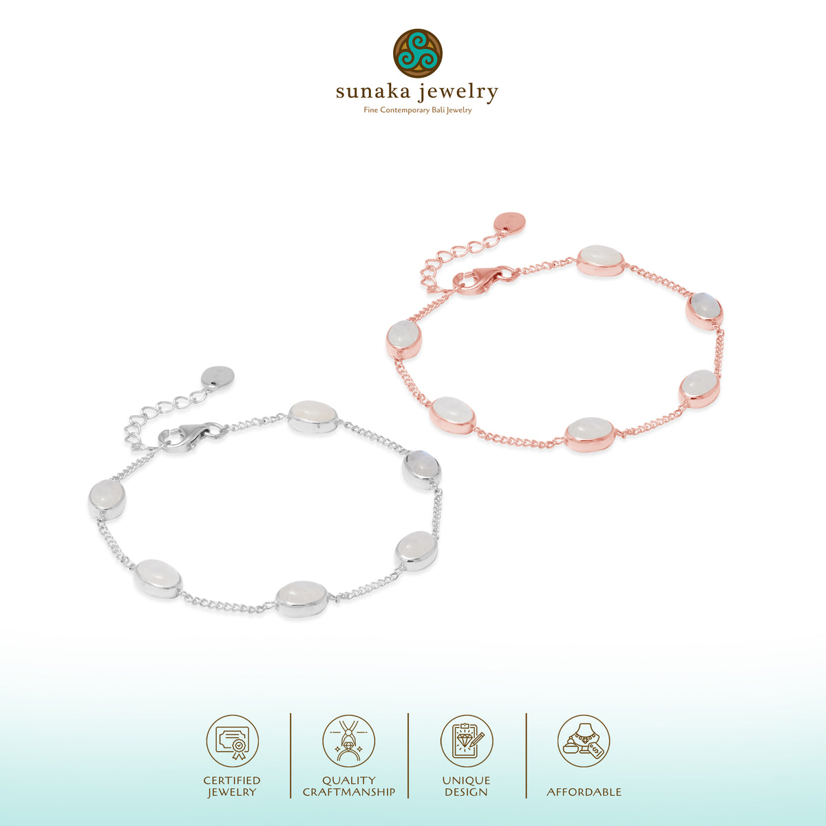 Gelang Round Koleksi Serenity Perak 925