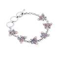 Sterling Silver 925 Butterfly Collection Big Chain Bracelet
