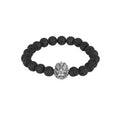925 Silver Bracelet Lava Bead Rangda Sterling Silver Oxidized Collection