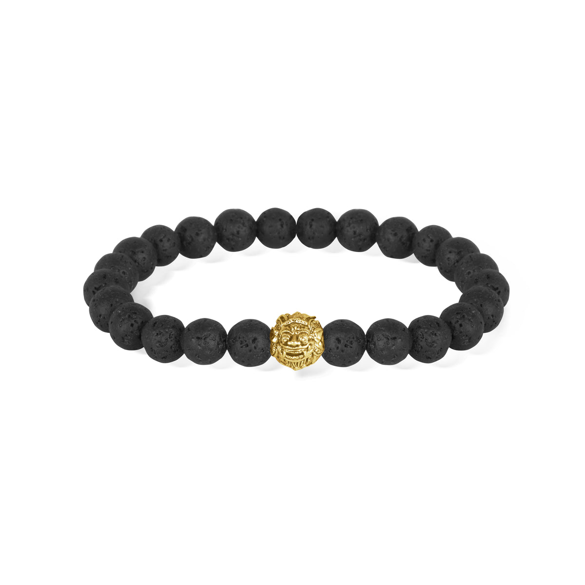 Gelang Perak 925 Koleksi Lava Bead Barong Sterling Silver Oksidasi
