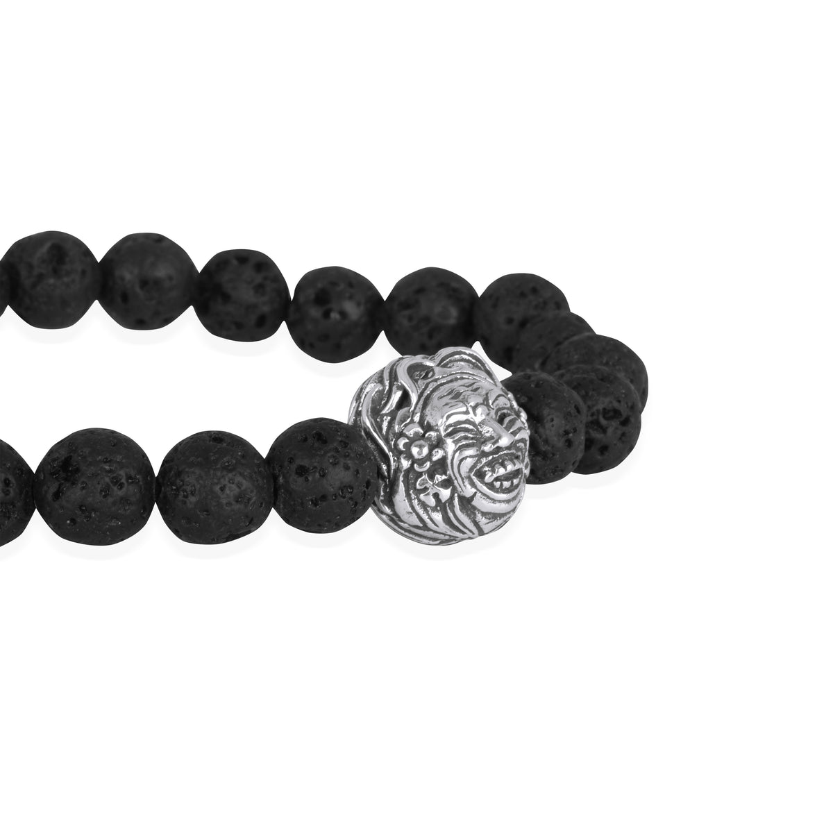 Gelang Perak 925 Koleksi Lava Bead Sidakarya Sterling Silver Oksidasi