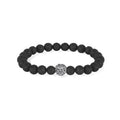 925 Silver Lava Bead Collection Sidakarya Oxidized Sterling Silver Bracelet