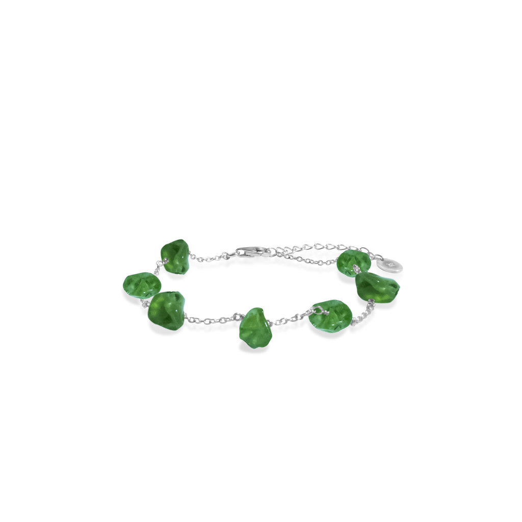 Aura Collection Chain Bracelet Sterling Silver 925 Peridot