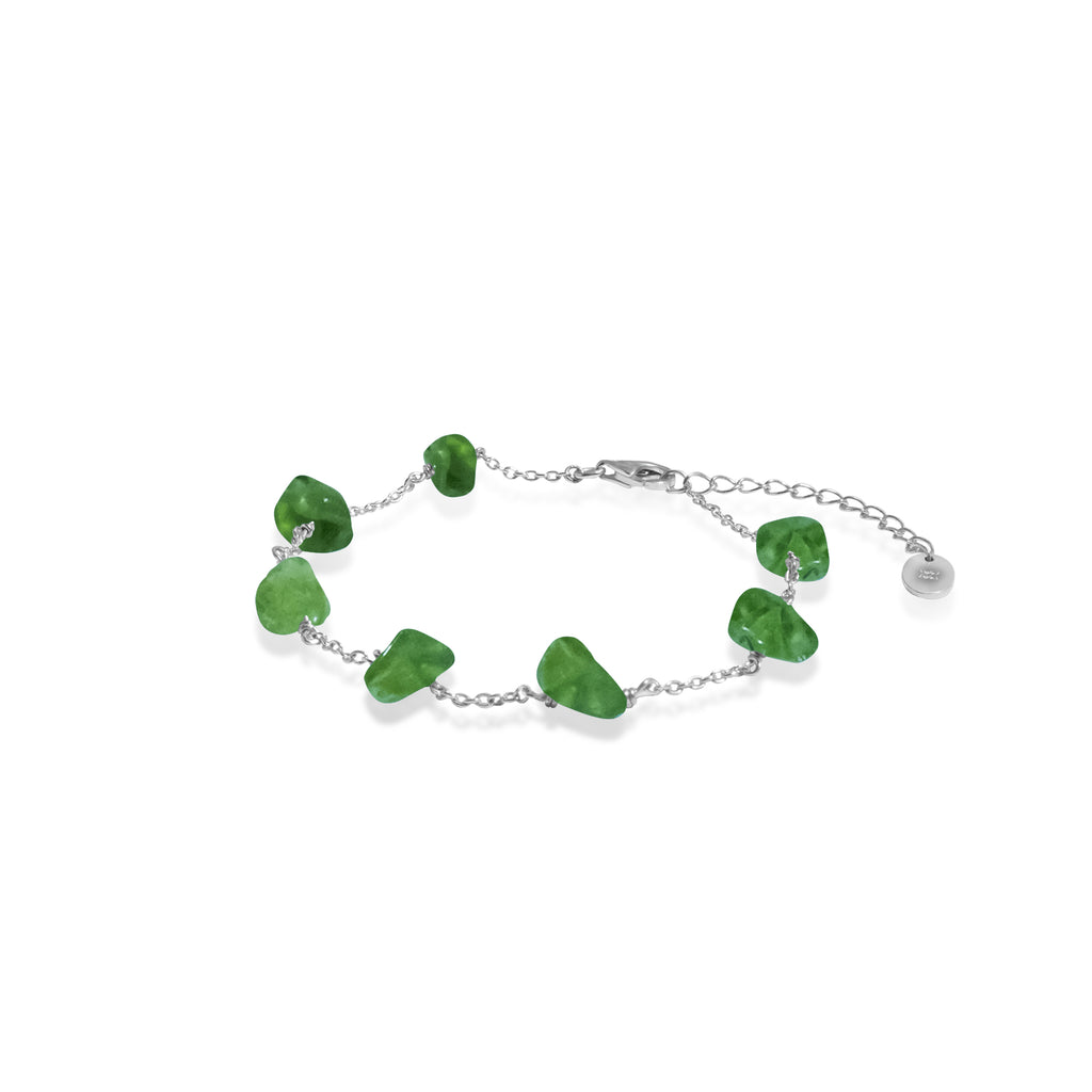 Aura Collection Chain Bracelet Sterling Silver 925 Peridot