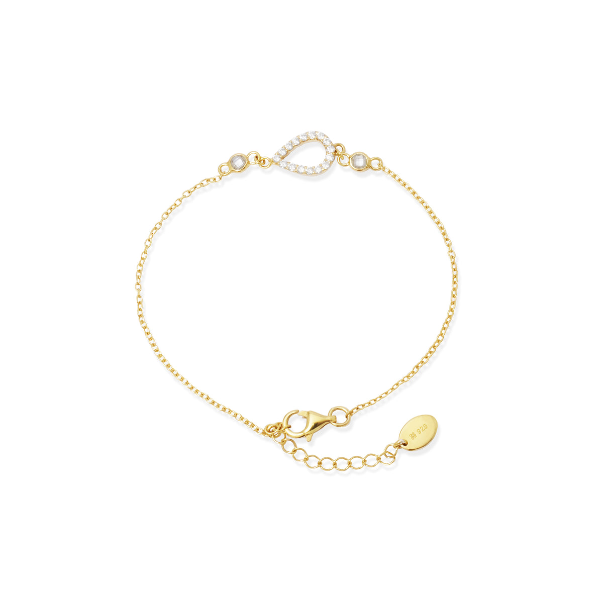 Gelang Gold Plated Koleksi Pears Sterling Silver 925