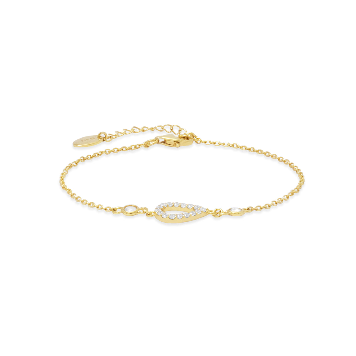 Gelang Gold Plated Koleksi Pears Sterling Silver 925