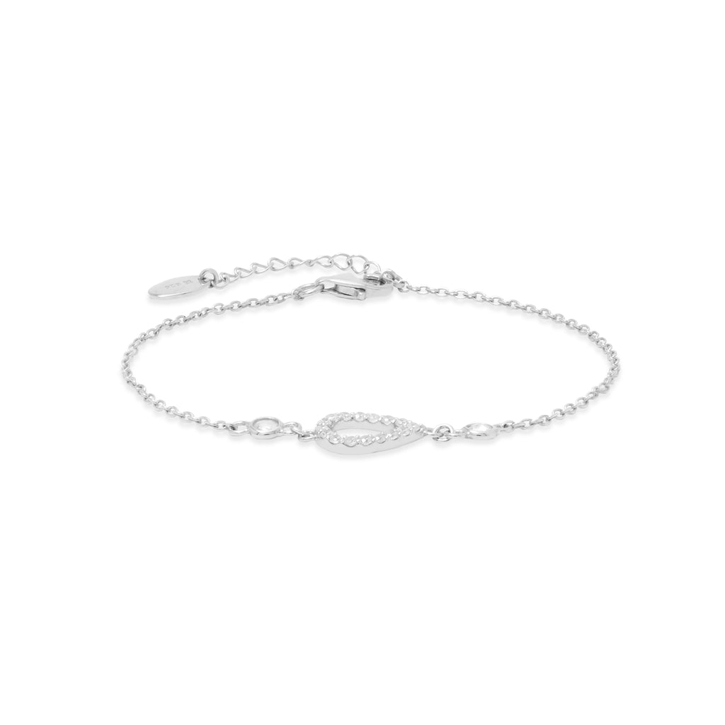 925 Sterling Silver Pears Collection Bracelet