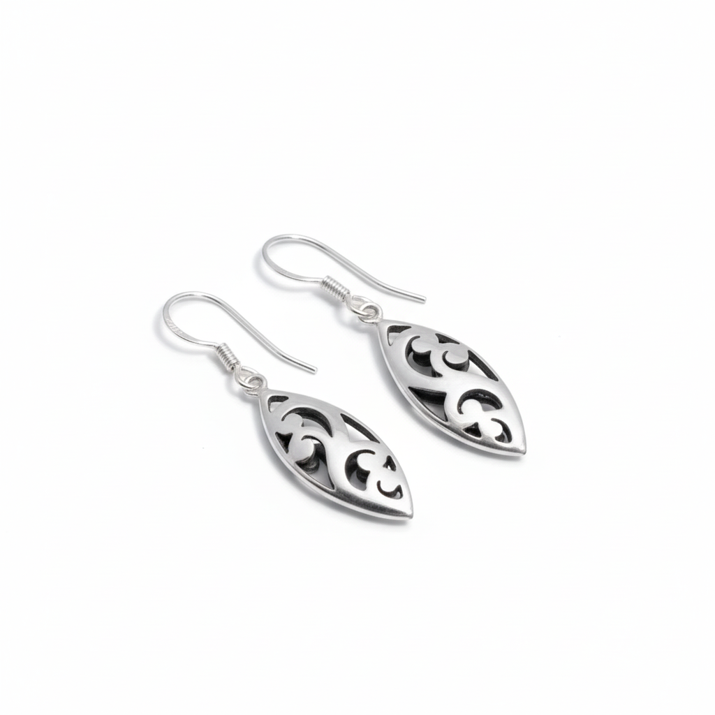 Anting Dangling Perak 925 Koleksi Gergajian