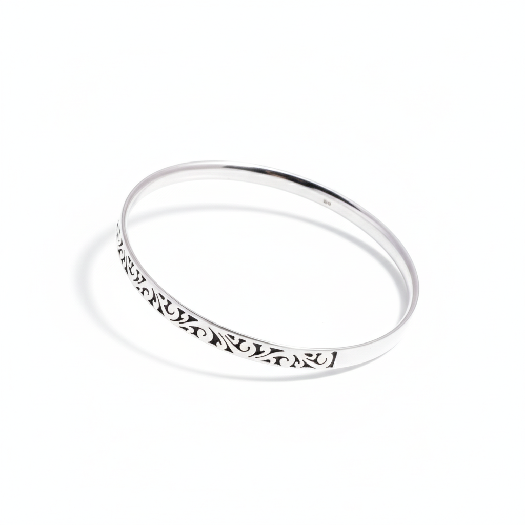 Gelang Bangle Perak 925 Koleksi Gergajian