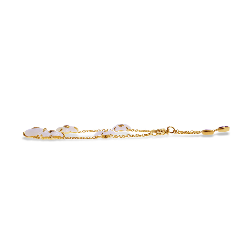 925 Silver Orchid Collection Gold Plated Bracelet