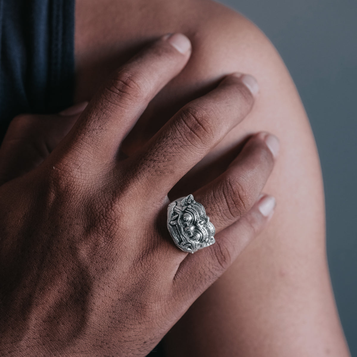 Large Barong Ring Sterling Silver 925