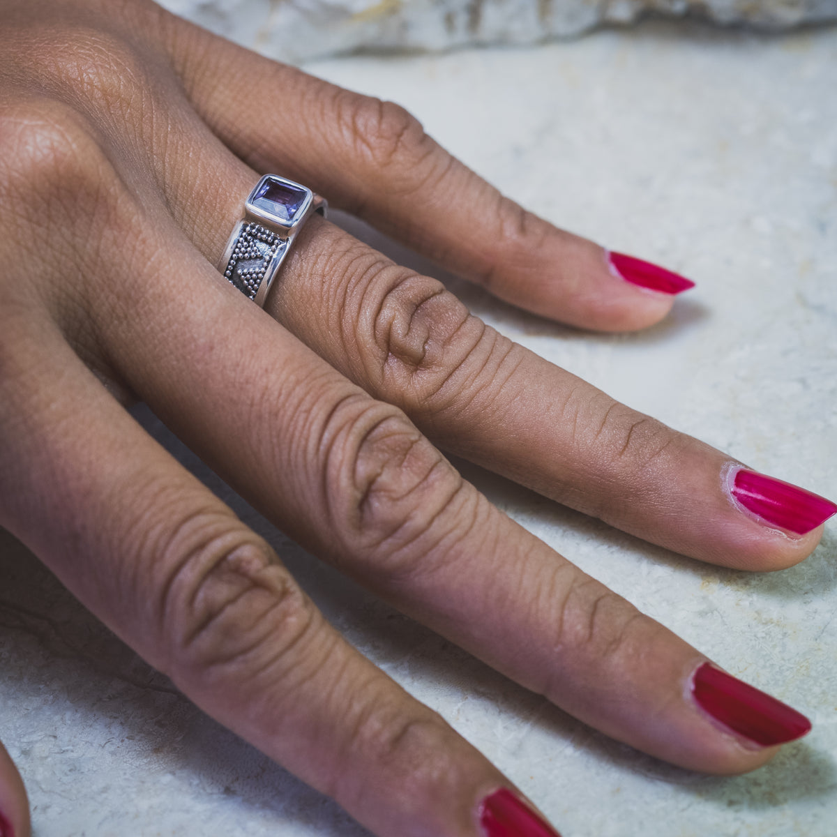 Cincin Band Perak 925 Koleksi Jawan Gunung