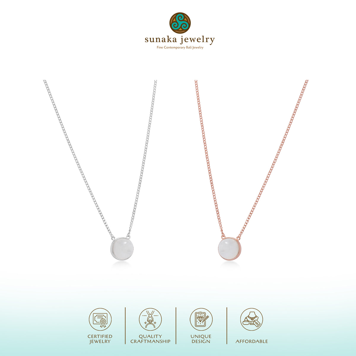 Kalung Round Koleksi Serenity Perak 925