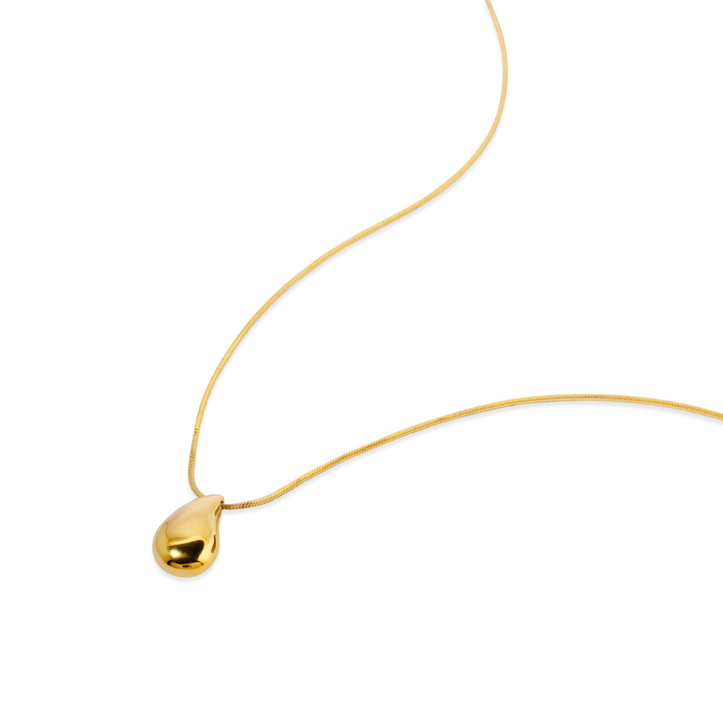 Elara Drop Collection Sterling Silver 925 Gold Plated Necklace
