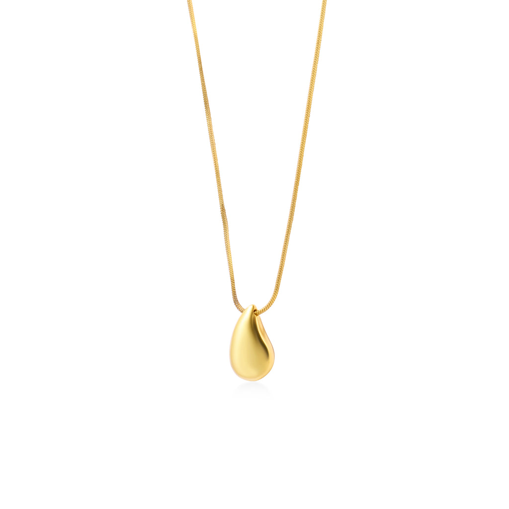 Elara Drop Collection Sterling Silver 925 Gold Plated Necklace