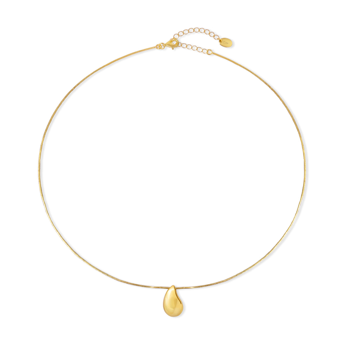 Kalung Koleksi Elara Drop Sterling Silver 925 Gold Plated
