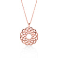 Necklace Chain Pendant 925 Sterling Silver Rose Gold Plated