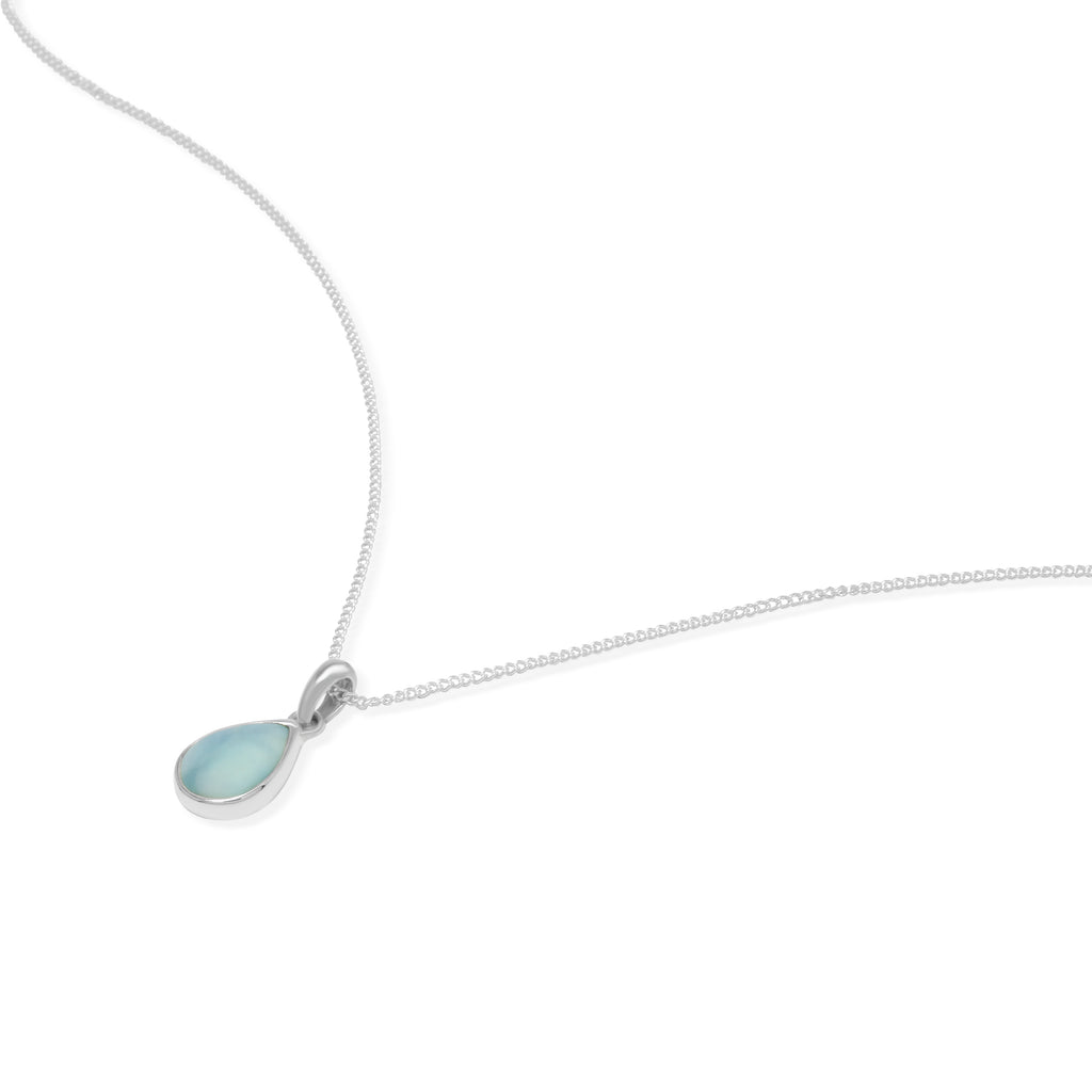 Teardrop Pendant Larimar Collection Sterling Silver 925
