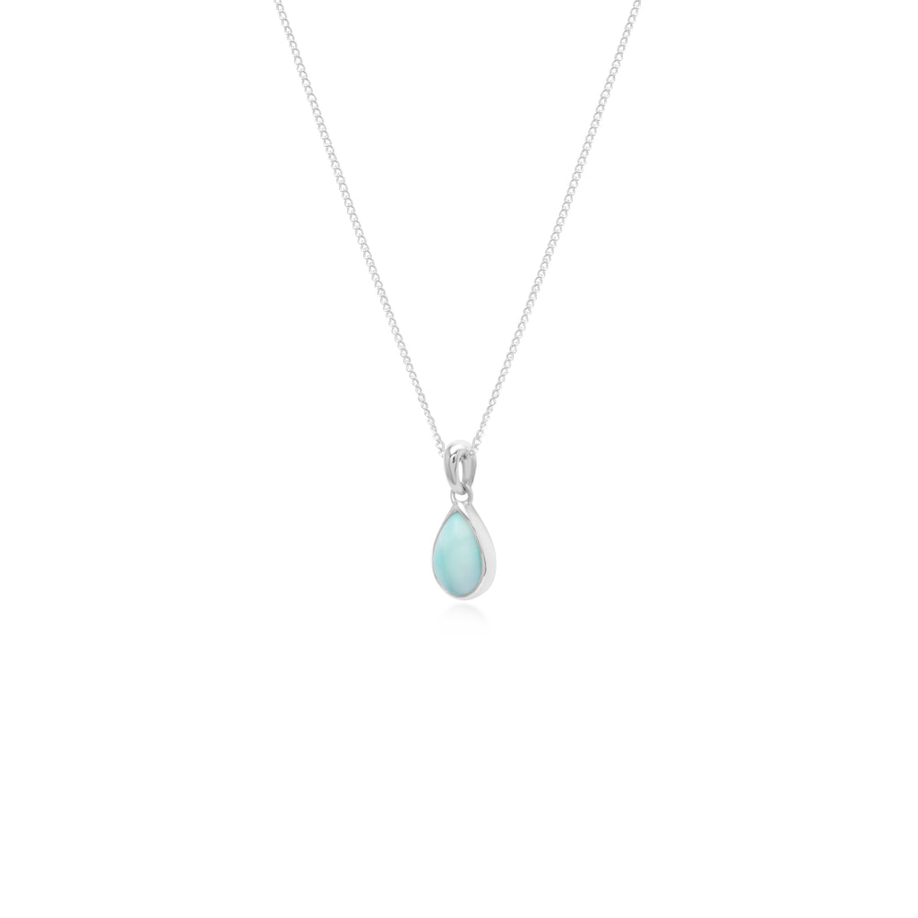 Teardrop Pendant Larimar Collection Sterling Silver 925
