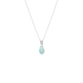 Teardrop Pendant Larimar Collection Sterling Silver 925