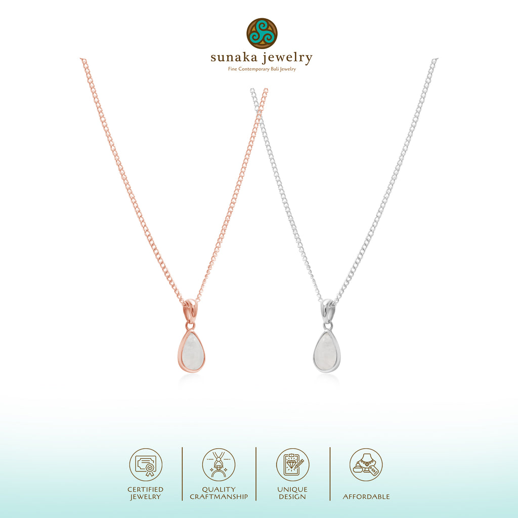 Pendant Kalung Teardrop Koleksi Serenity Perak 925