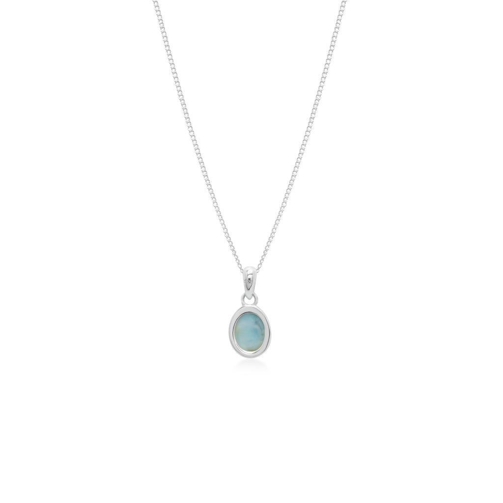 Pendant Oval Koleksi Larimar Sterling Silver 925